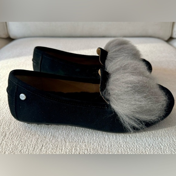 UGG Kaley Wisp Loafers in Black & Charcoal, Size 6 - Picture 9 of 11